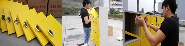 采虹科技智能柜鎖安裝場景圖