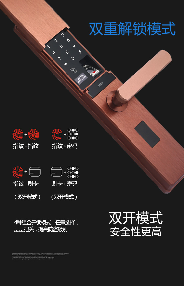 自動(dòng)滑蓋指紋密碼鎖